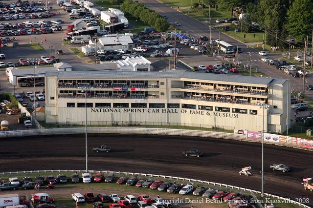 Aireal view of National Sprint Car Hall of Fame
